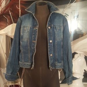 Ann Taylor Loft blue denim jacket Sz Xl
